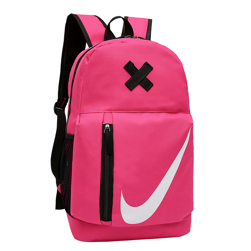 Nike White Swoosh Logo Backpack Pink Black